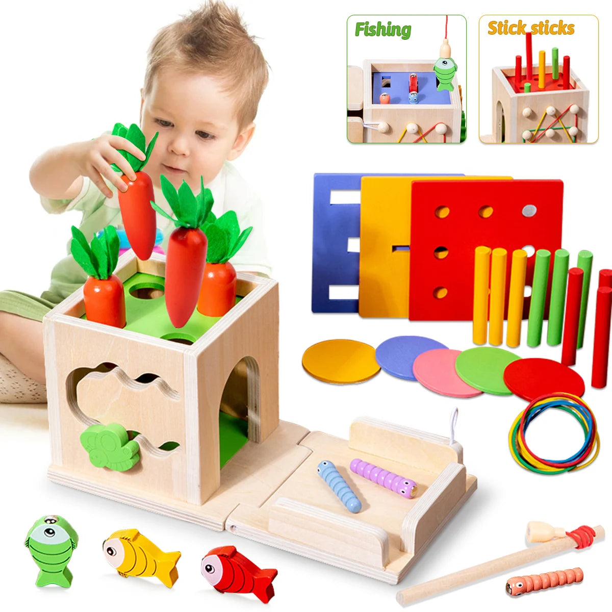 Toys Montessori ™ - 8 In 1 Montessori Performance Box