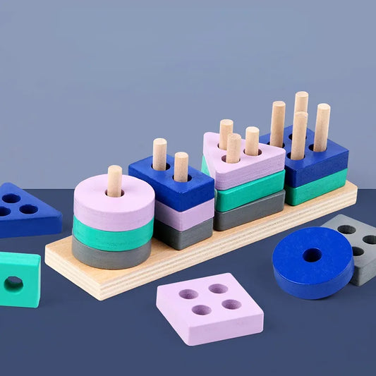 Toy Montessori ™ - Wooden Building Blocks